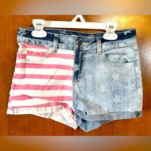 Cello American Flag jean shorts juniors size 1